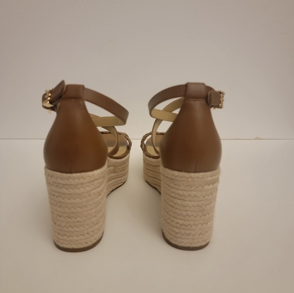 NEW Serena Wedge Espadrille Plarform Sandals, Size 6.5, Color Tan/Brown - Picture 8 of 11